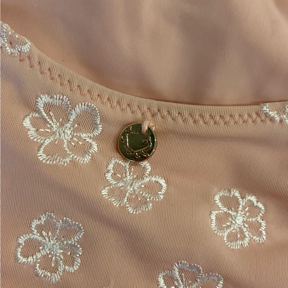 For Love & Lemons Jardine Criss Cross One Piece in doe - Picture 12 of 13